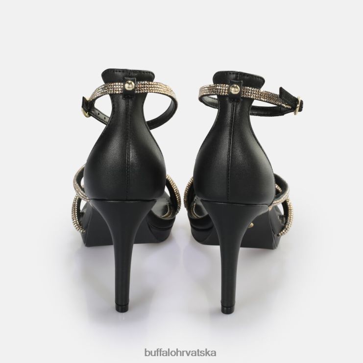 crno zlato Buffalo serena shine sandala s petom veganska |sandale TDD6T624